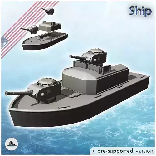 Assault Support ASPB Alpha patrol boat - Modern WW2 WW1 World Wa