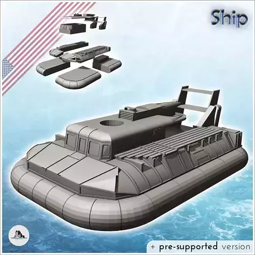 Patrol Air Cushion Vehicle PACV hovercraft - Modern WW2 WW1 Worl