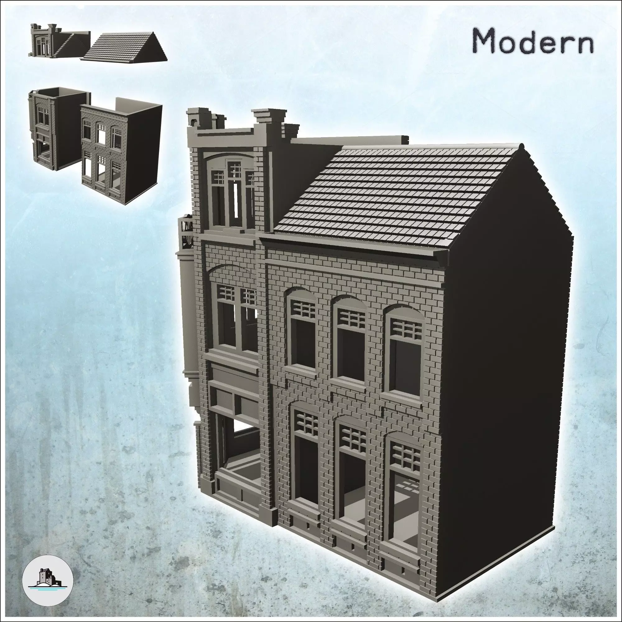 Borneo cigar store Assen Netherland - Modern WW2 WW1 World War D 3D print model_0