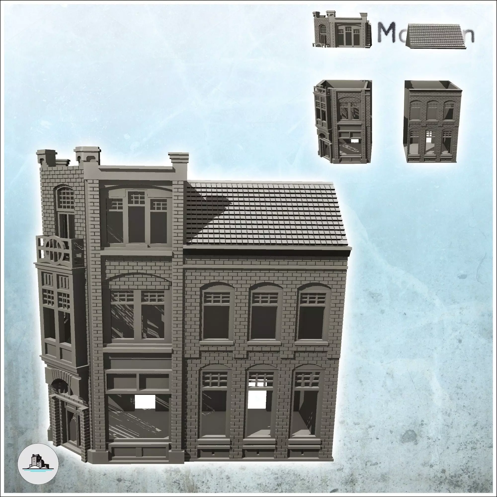 Borneo cigar store Assen Netherland - Modern WW2 WW1 World War D 3D print model_2