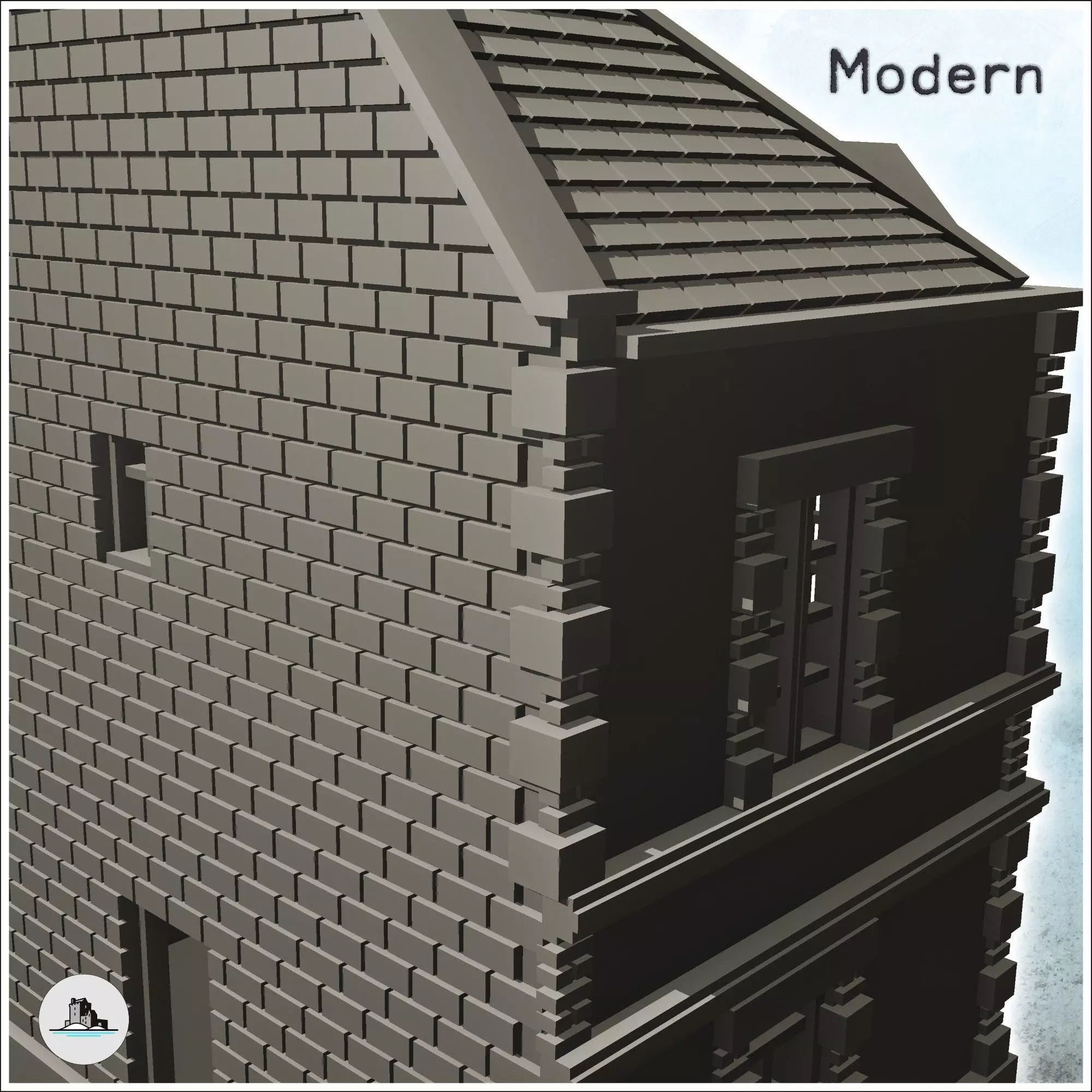 Farmhouse La Chaumiere Pegasus Bridge Normandy 8 - World War Two 3D print model_7