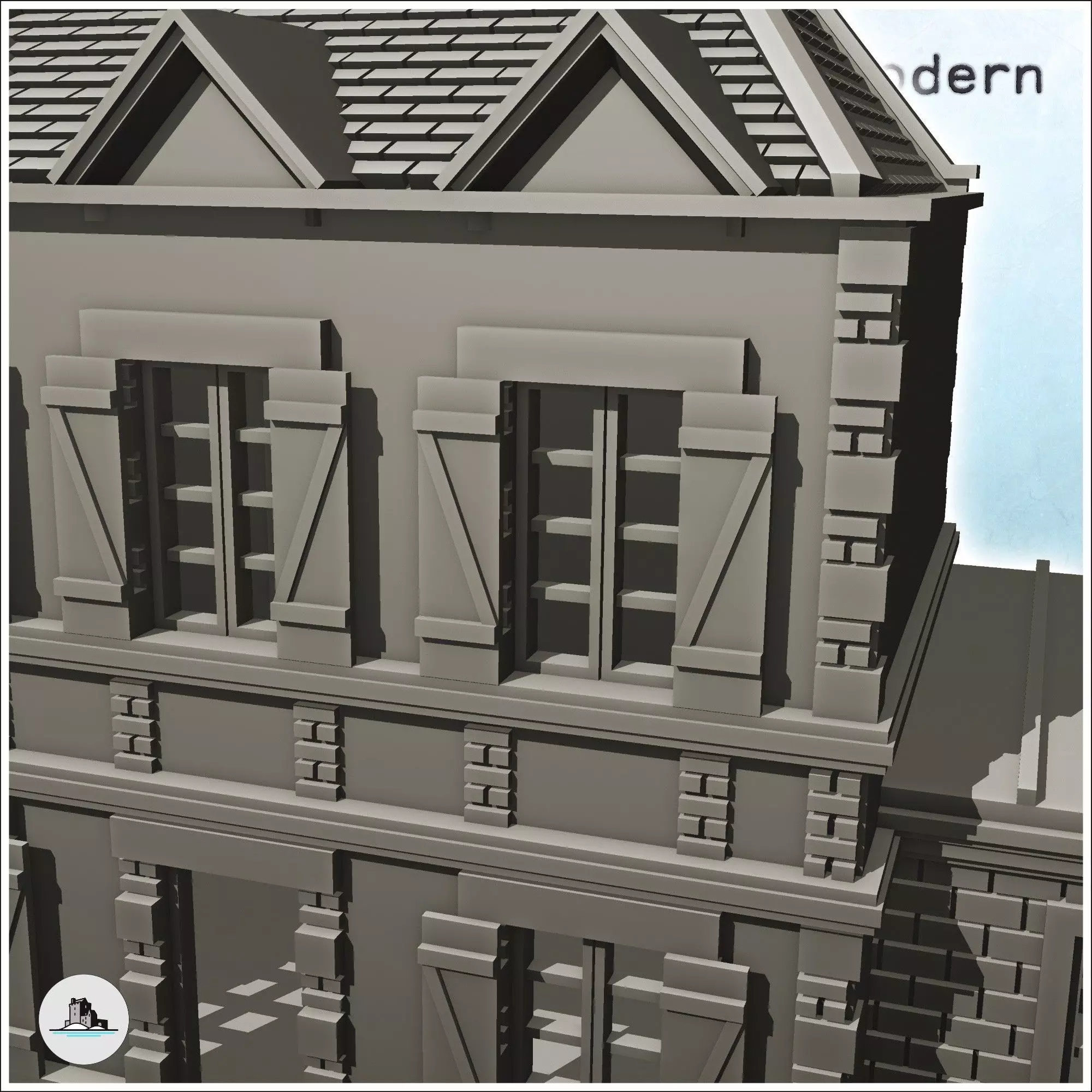 Farmhouse La Chaumiere Pegasus Bridge Normandy 8 - World War Two 3D print model_6