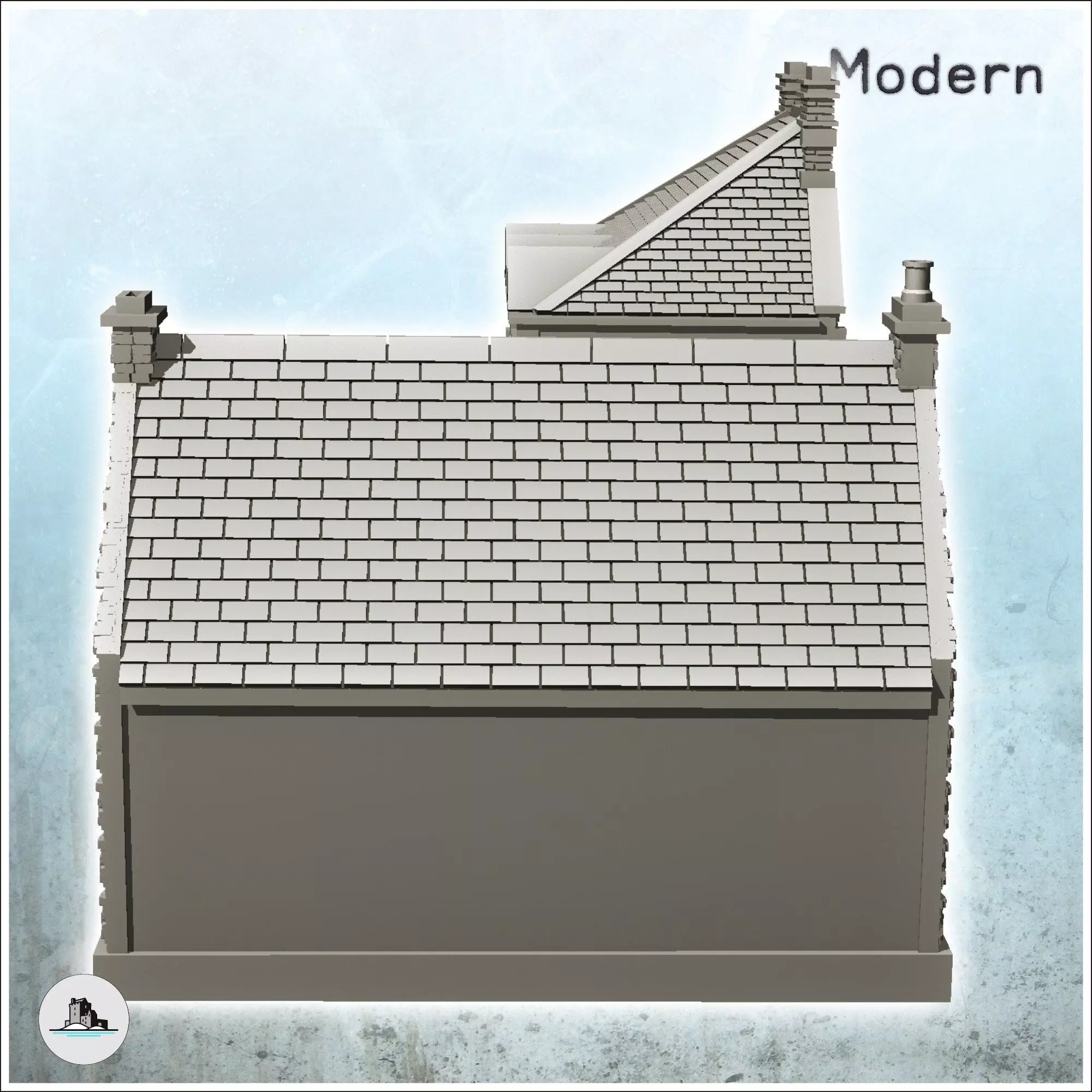 Farmhouse La Chaumiere Pegasus Bridge Normandy 8 - World War Two 3D print model_5