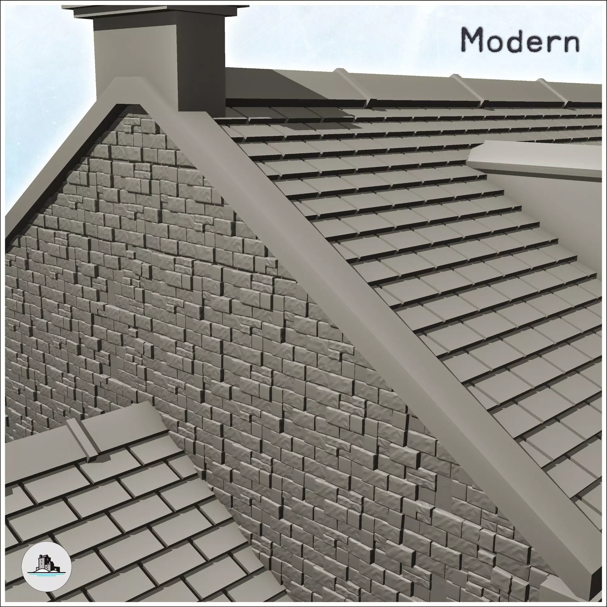 Farmhouse La Chaumiere Pegasus Bridge Normandy 9 - World War Two 3D print model_6