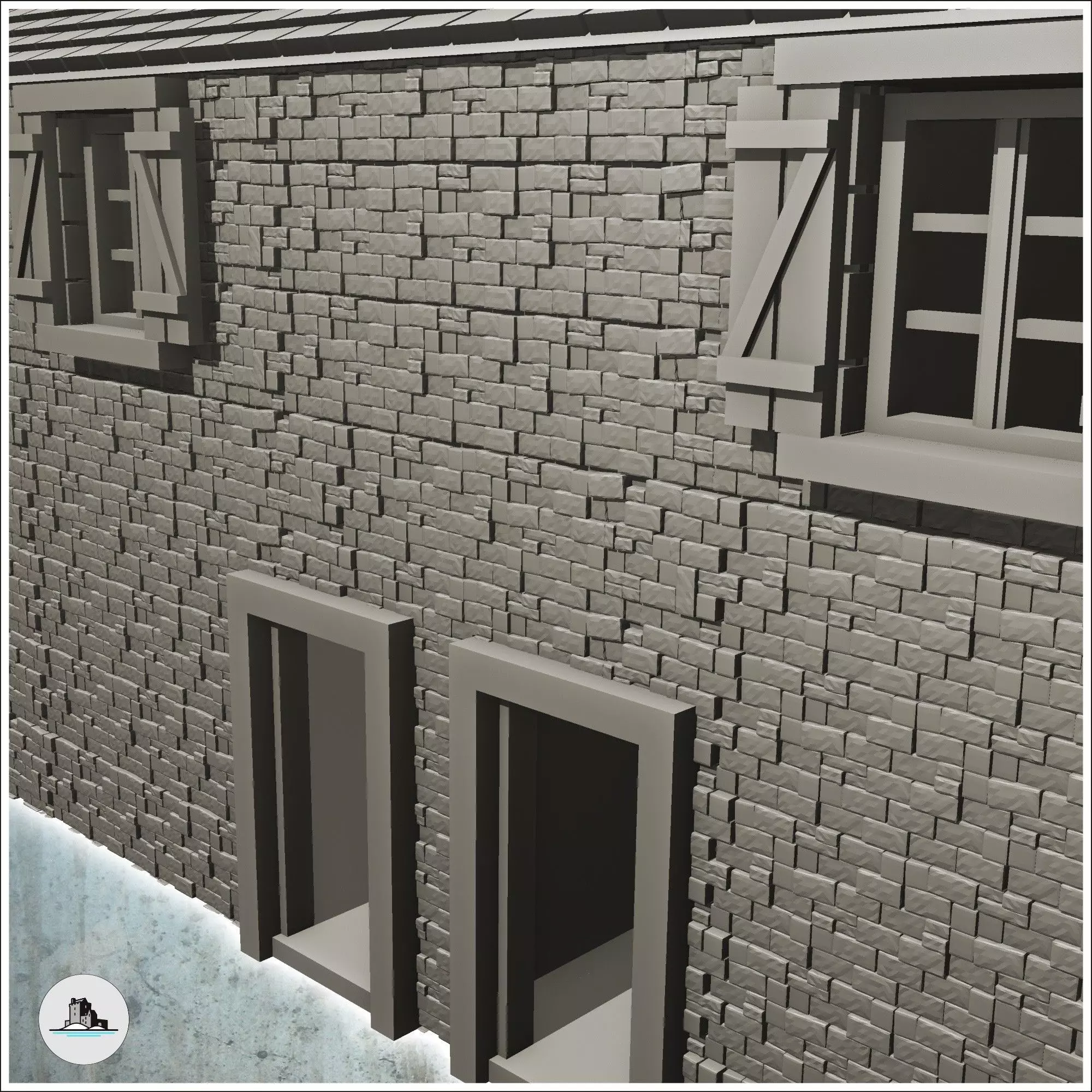 Farmhouse La Chaumiere Pegasus Bridge Normandy 9 - World War Two 3D print model_5