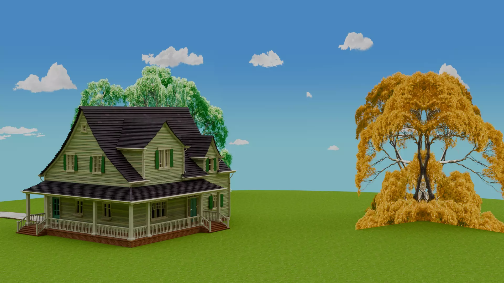 home scene 3D model_0