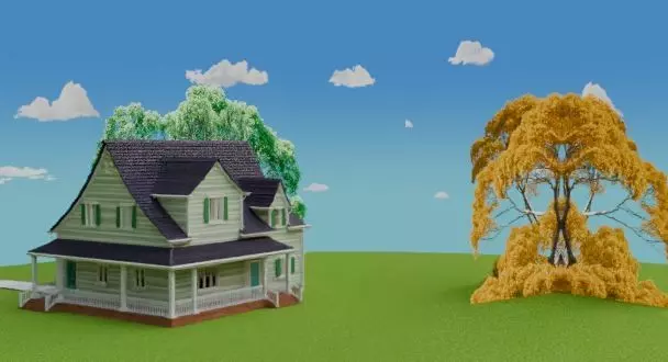 home scene 3D model_4