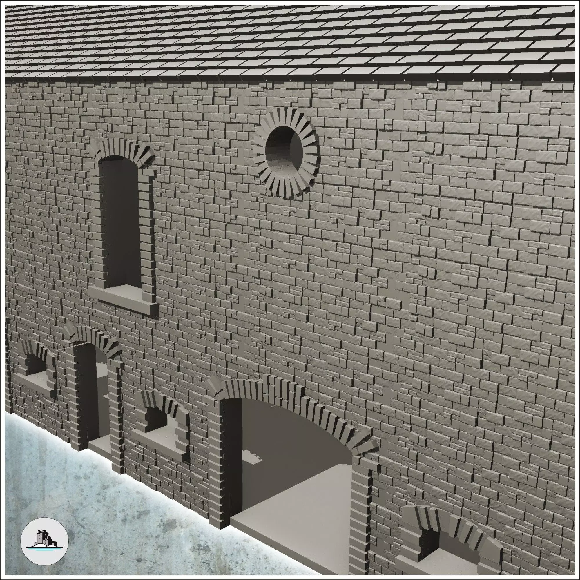 House with barn Foy Ardennes Belgium 13 - Modern WW2 WW1 World W 3D print model_7