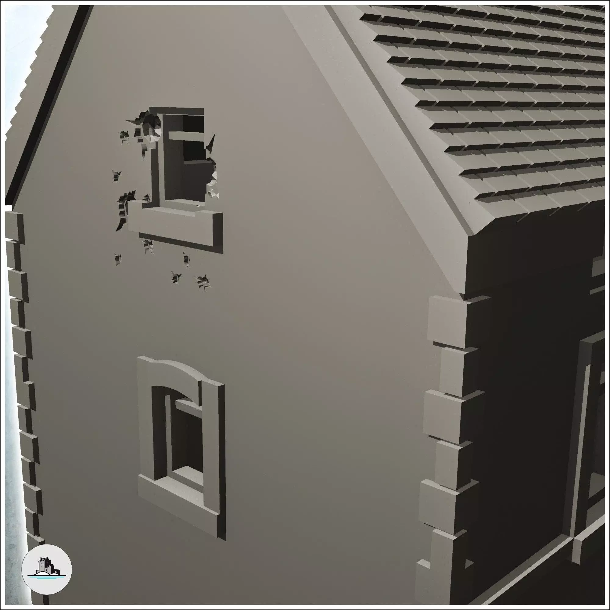 House with barn Foy Ardennes Belgium 13 - Modern WW2 WW1 World W 3D print model_6