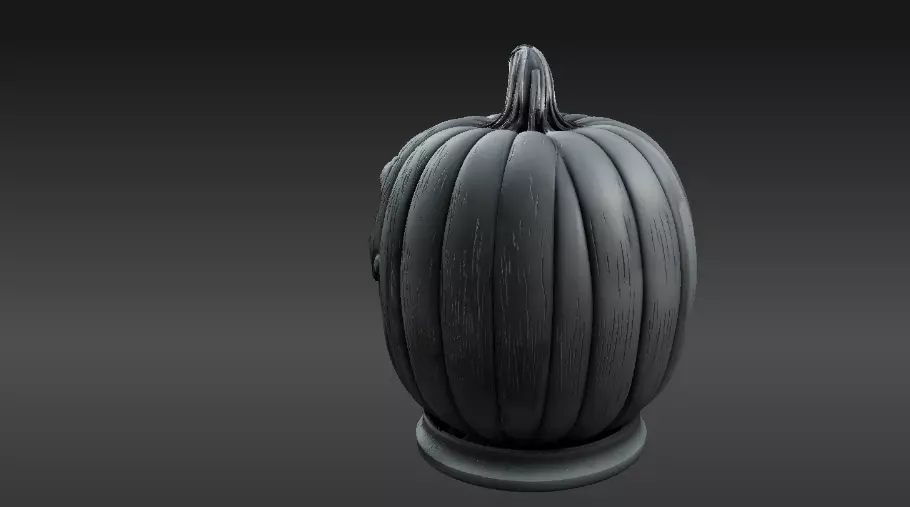 Jack-O-Lantern Pumpkin 3D Model Haunted Halloween Printable 3D print model_13