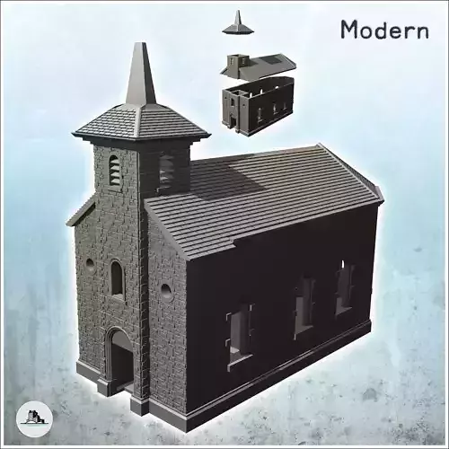 Church of Notre-Dame Foy Ardennes Belgium - Modern WW2 WW1 World