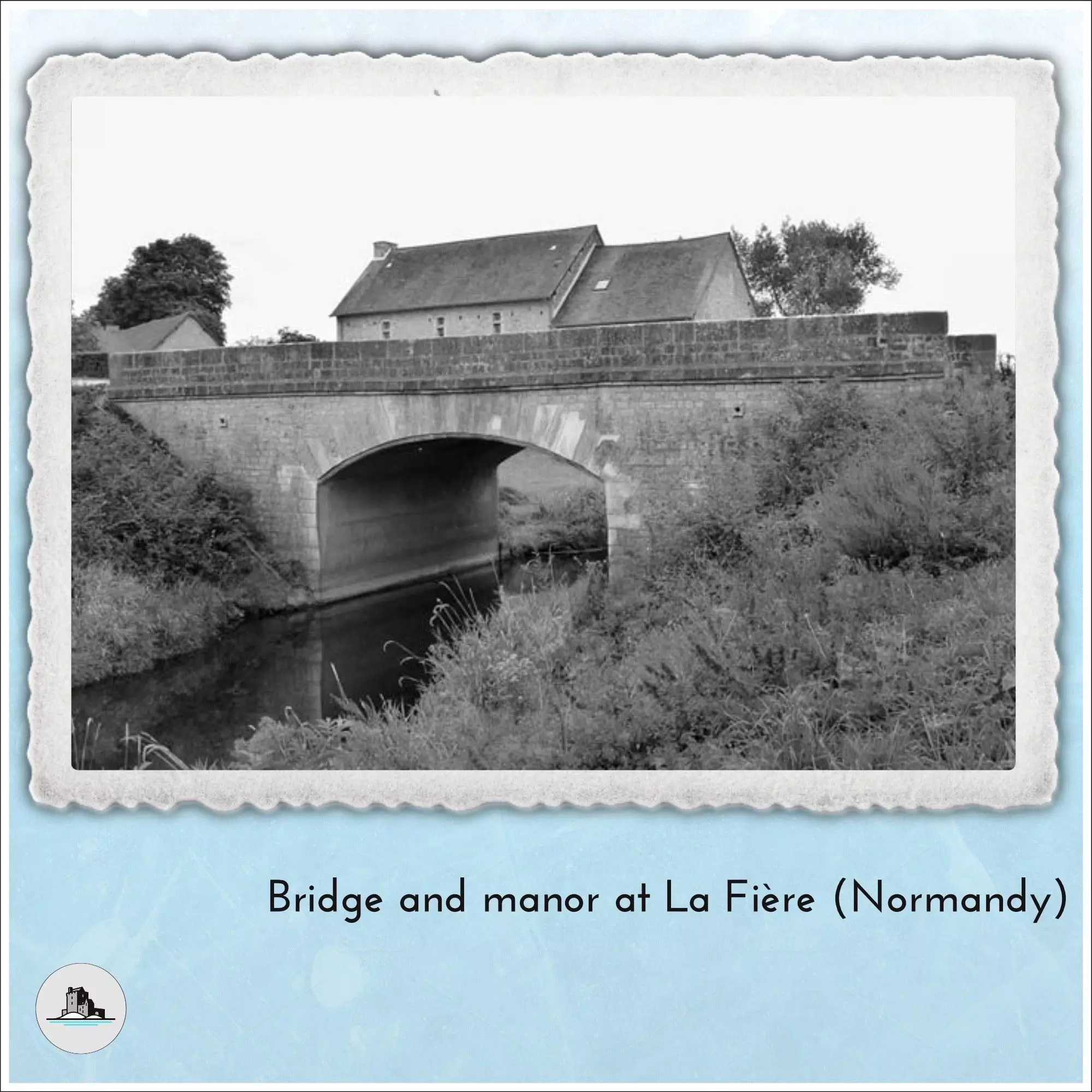 Manor house of la Fiere Sainte-Mere-Eglise Normandy - Modern WW2 3D print model_1