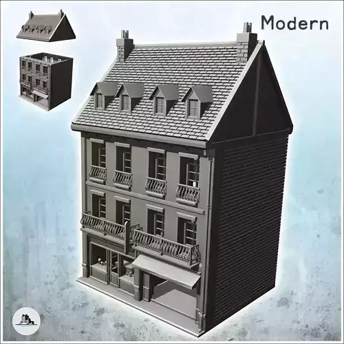 European pharmacy building 16 - Modern WW2 WW1 World War Diaroma