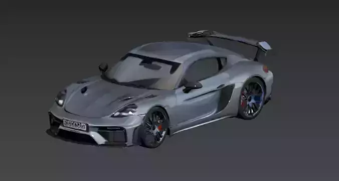 Sport Car 3D Model  OBJ