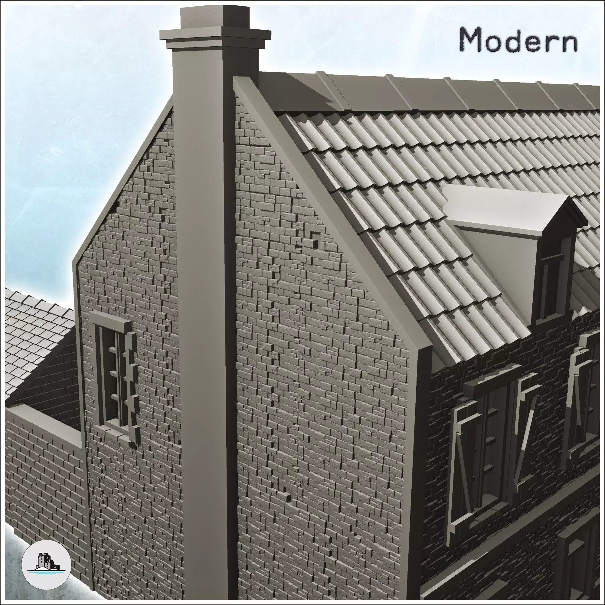 La Chaumiere farmhouse Pegasus Bridge Normandy 22 - World War Tw 3D print model_7