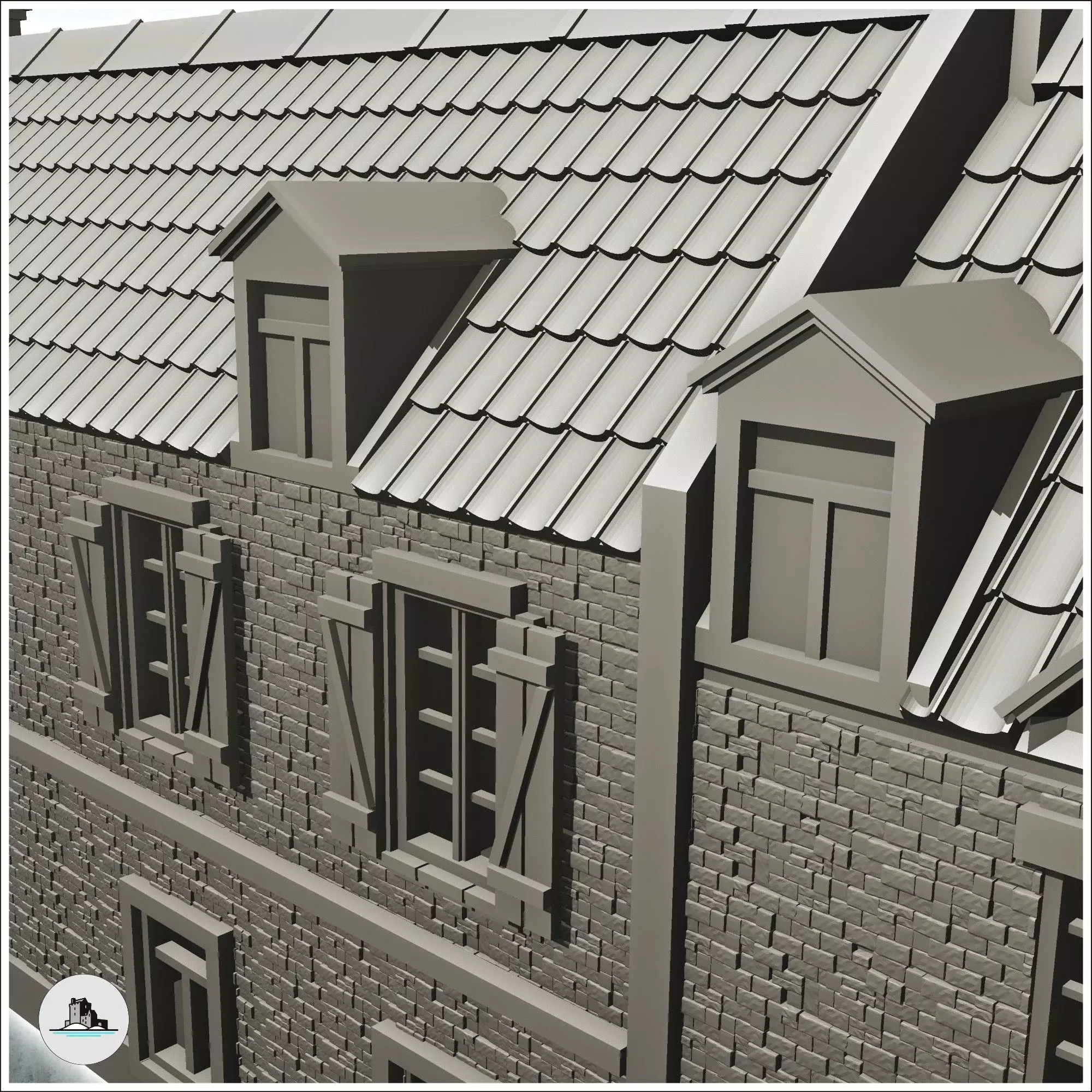 La Chaumiere farmhouse Pegasus Bridge Normandy 22 - World War Tw 3D print model_8