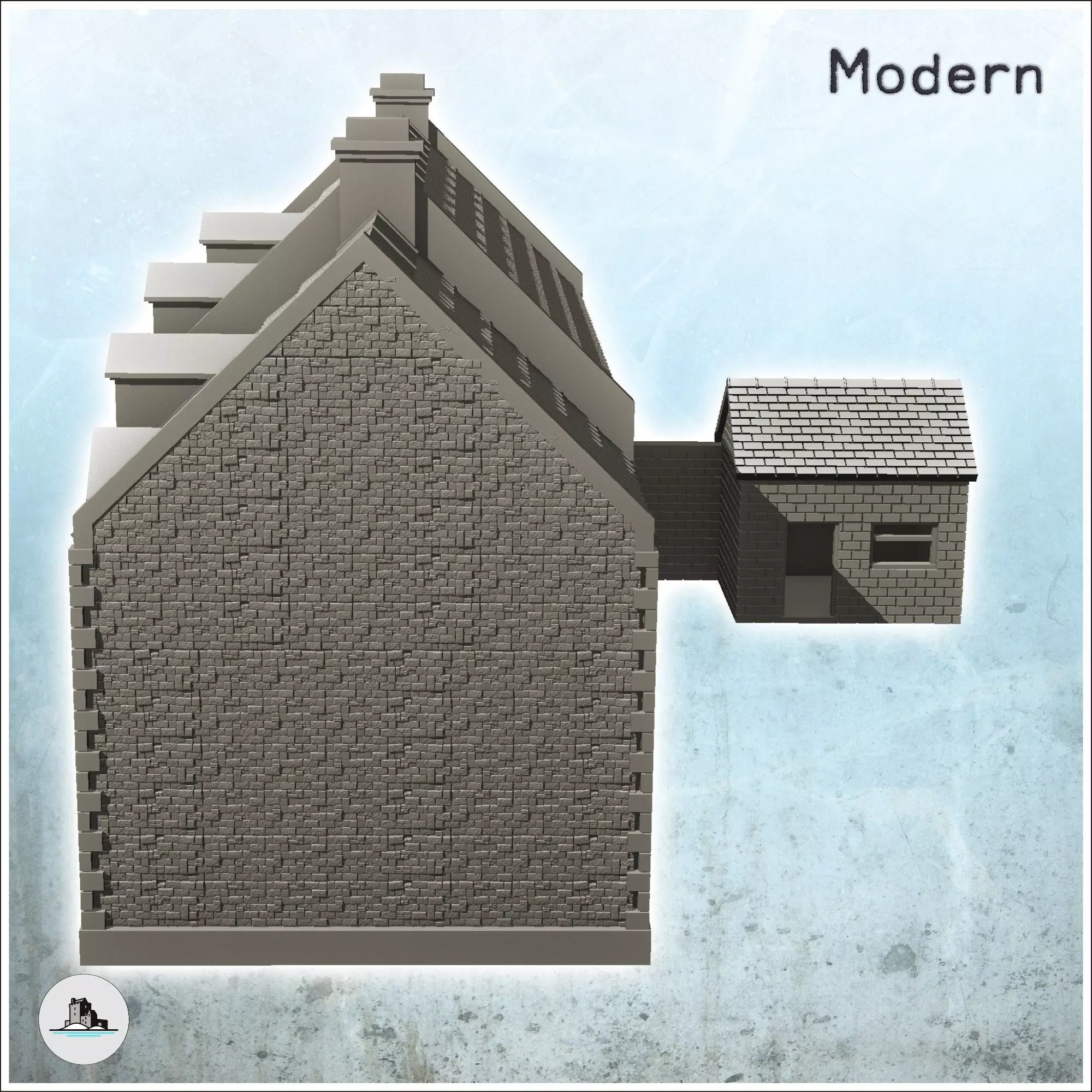 La Chaumiere farmhouse Pegasus Bridge Normandy 22 - World War Tw 3D print model_5