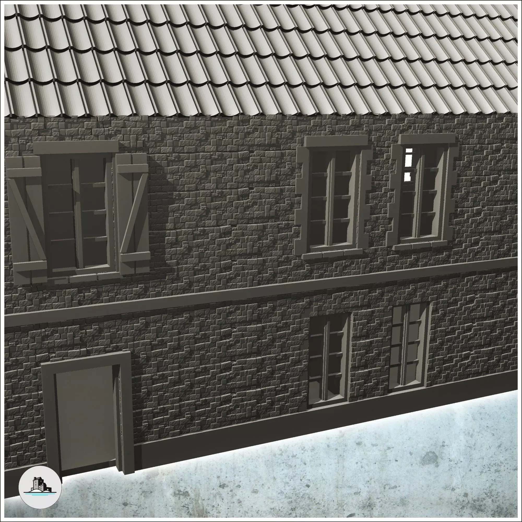 La Chaumiere farmhouse Pegasus Bridge Normandy 22 - World War Tw 3D print model_6