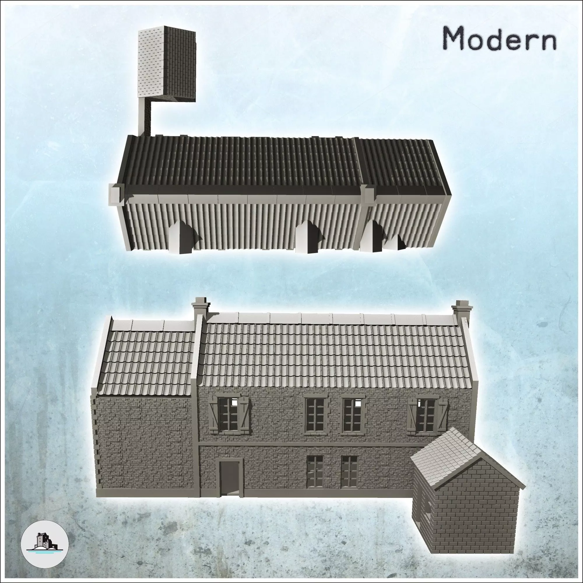 La Chaumiere farmhouse Pegasus Bridge Normandy 22 - World War Tw 3D print model_4