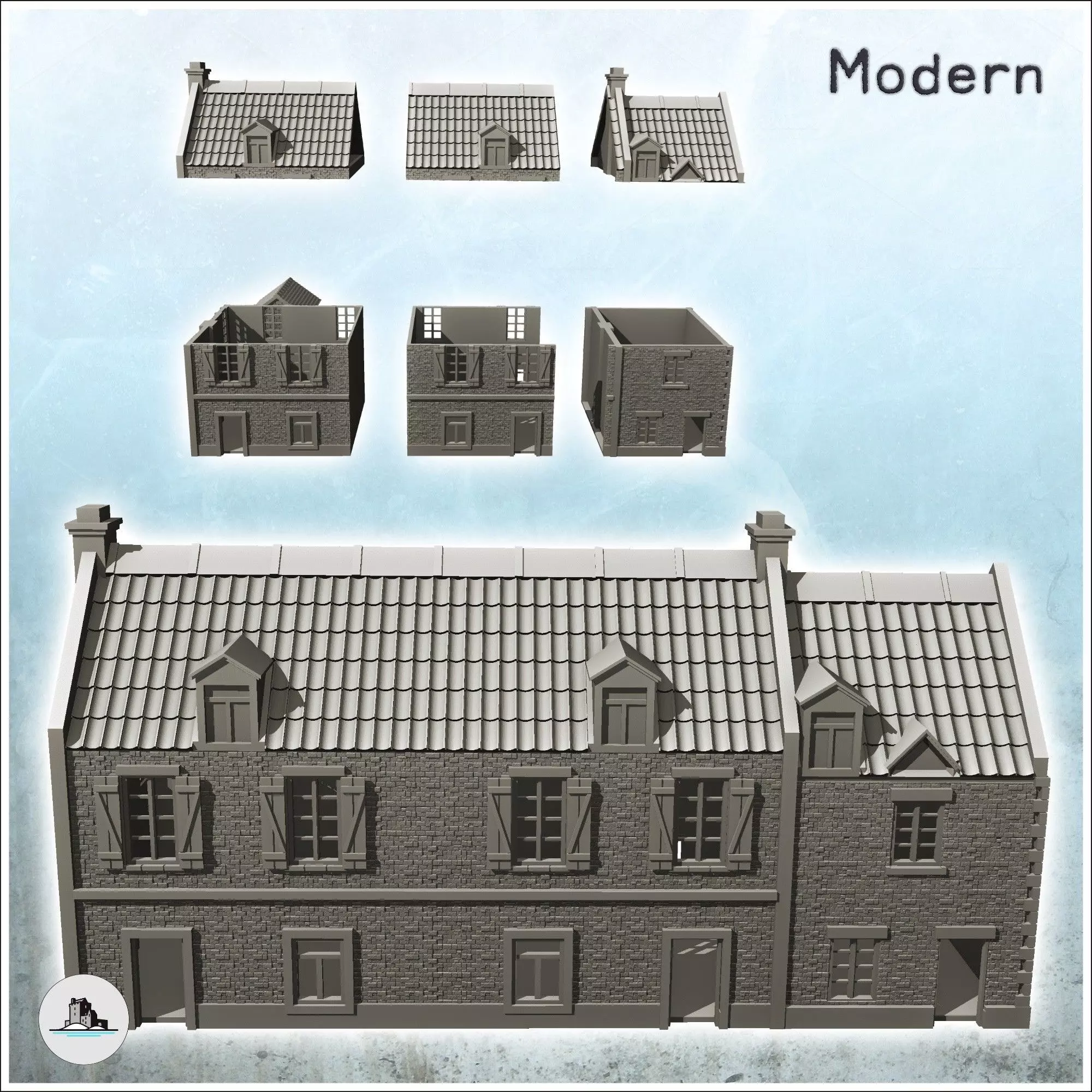 La Chaumiere farmhouse Pegasus Bridge Normandy 22 - World War Tw 3D print model_2