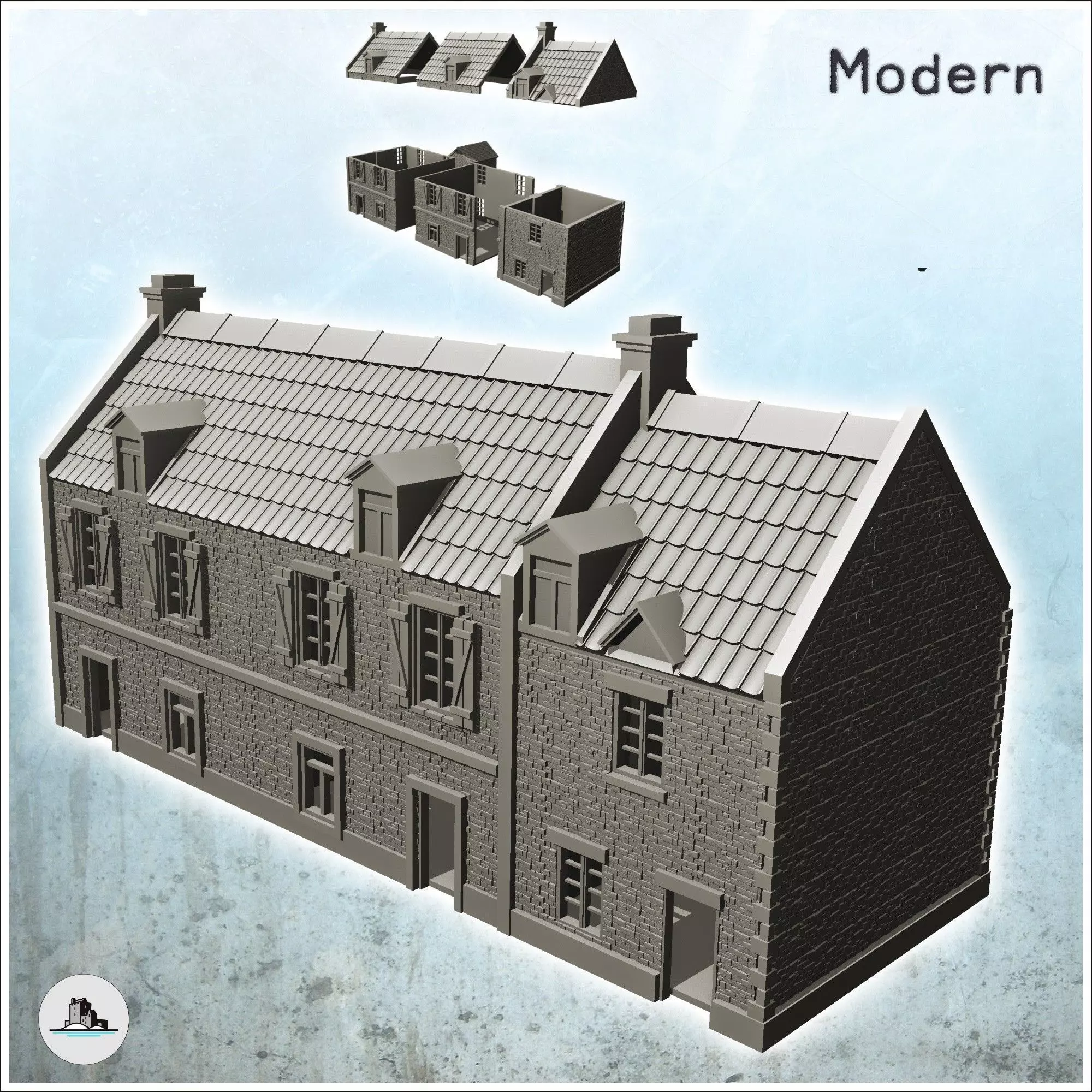 La Chaumiere farmhouse Pegasus Bridge Normandy 22 - World War Tw 3D print model_0