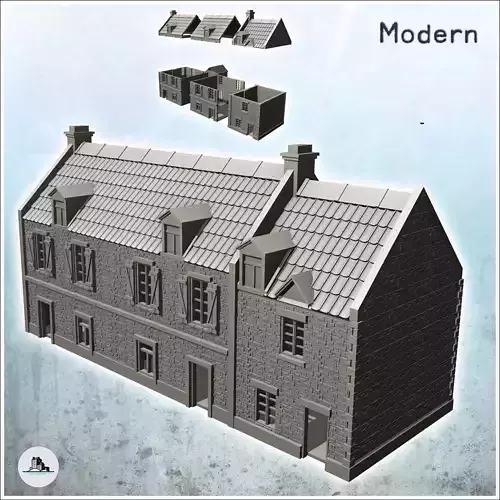 La Chaumiere farmhouse Pegasus Bridge Normandy 22 - World War Tw 3D print model La Chaumiere farmhouse Pegasus Bridge Normandy 22 - World War Tw 3D print model