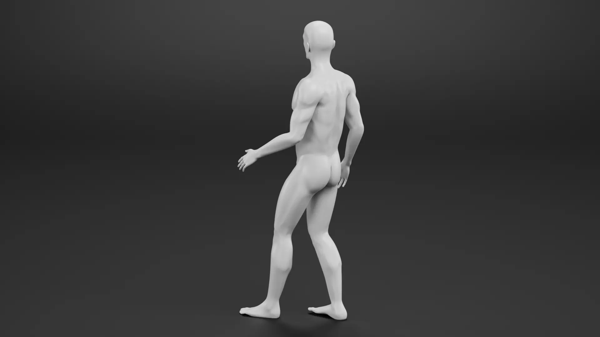 Male Dummy - Man Mannequin - Rigged Low-poly 3D model_2
