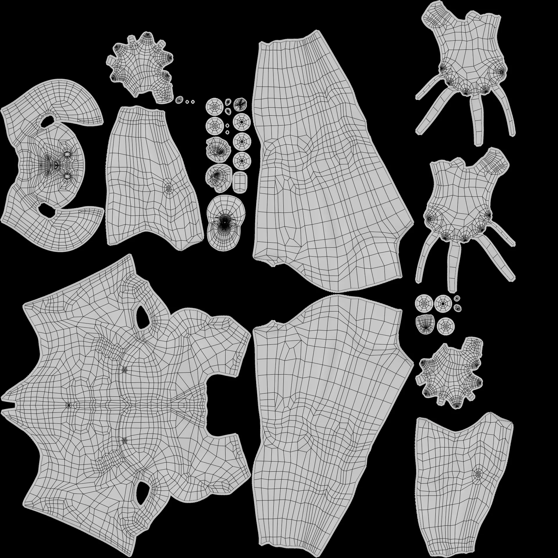 Male Dummy - Man Mannequin - Rigged Low-poly 3D model_5