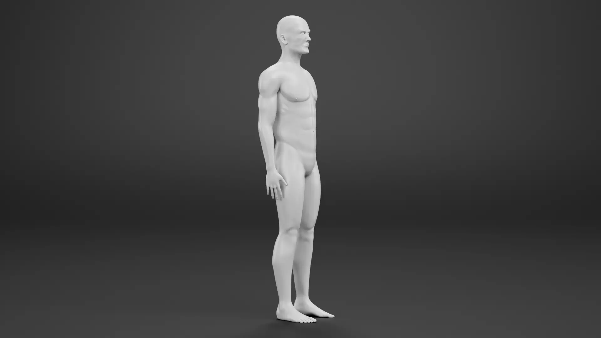 Male Dummy - Man Mannequin - Rigged Low-poly 3D model_9