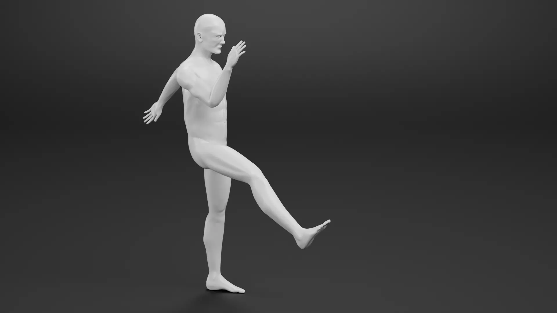 Male Dummy - Man Mannequin - Rigged Low-poly 3D model_4