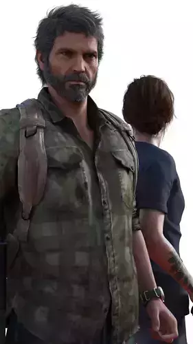 Joel Ellie Survivors United in a Post-Apocalyptic World