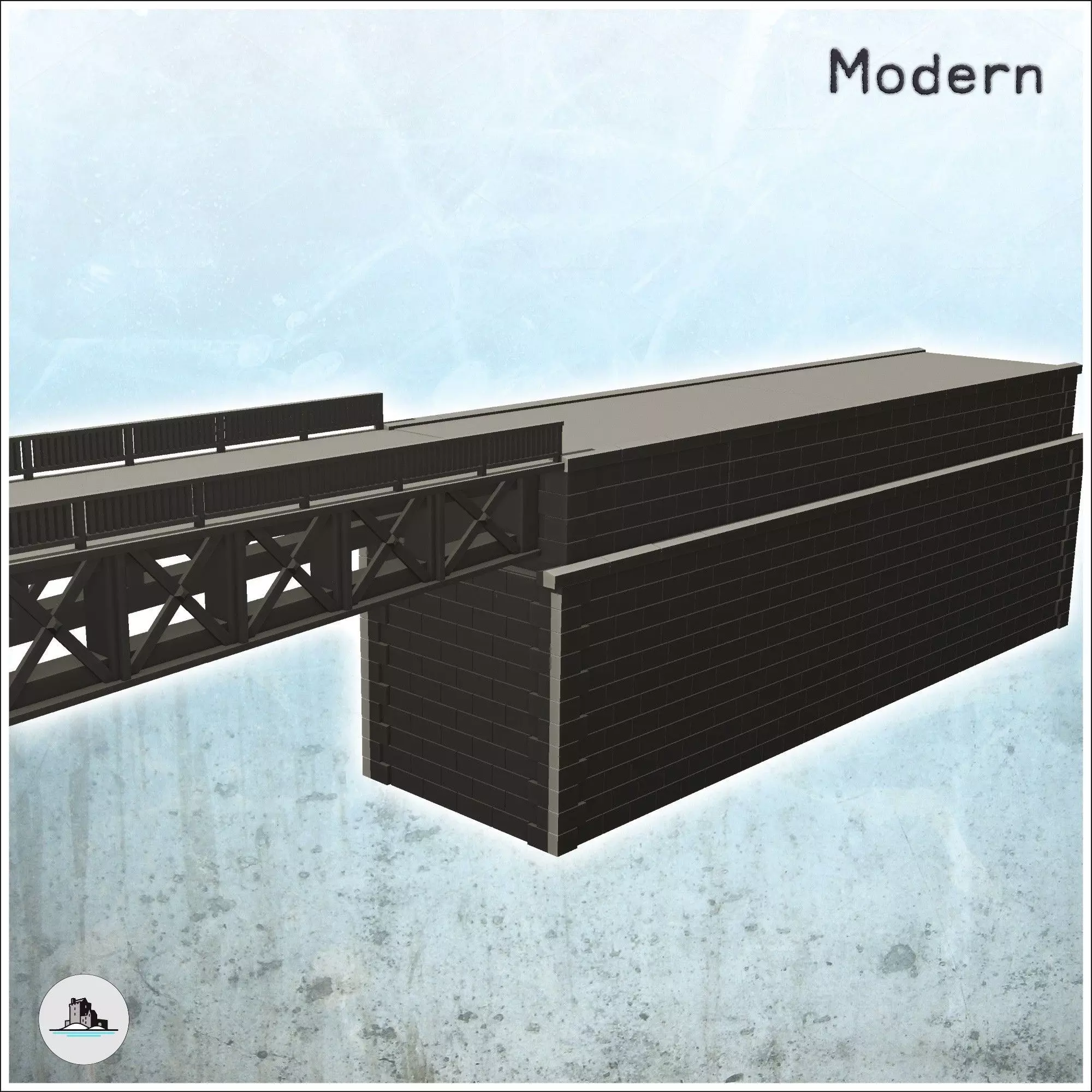 Horsa Bridge Pegasus Bridge Normandy - World War Two Second WWII 3D print model_5