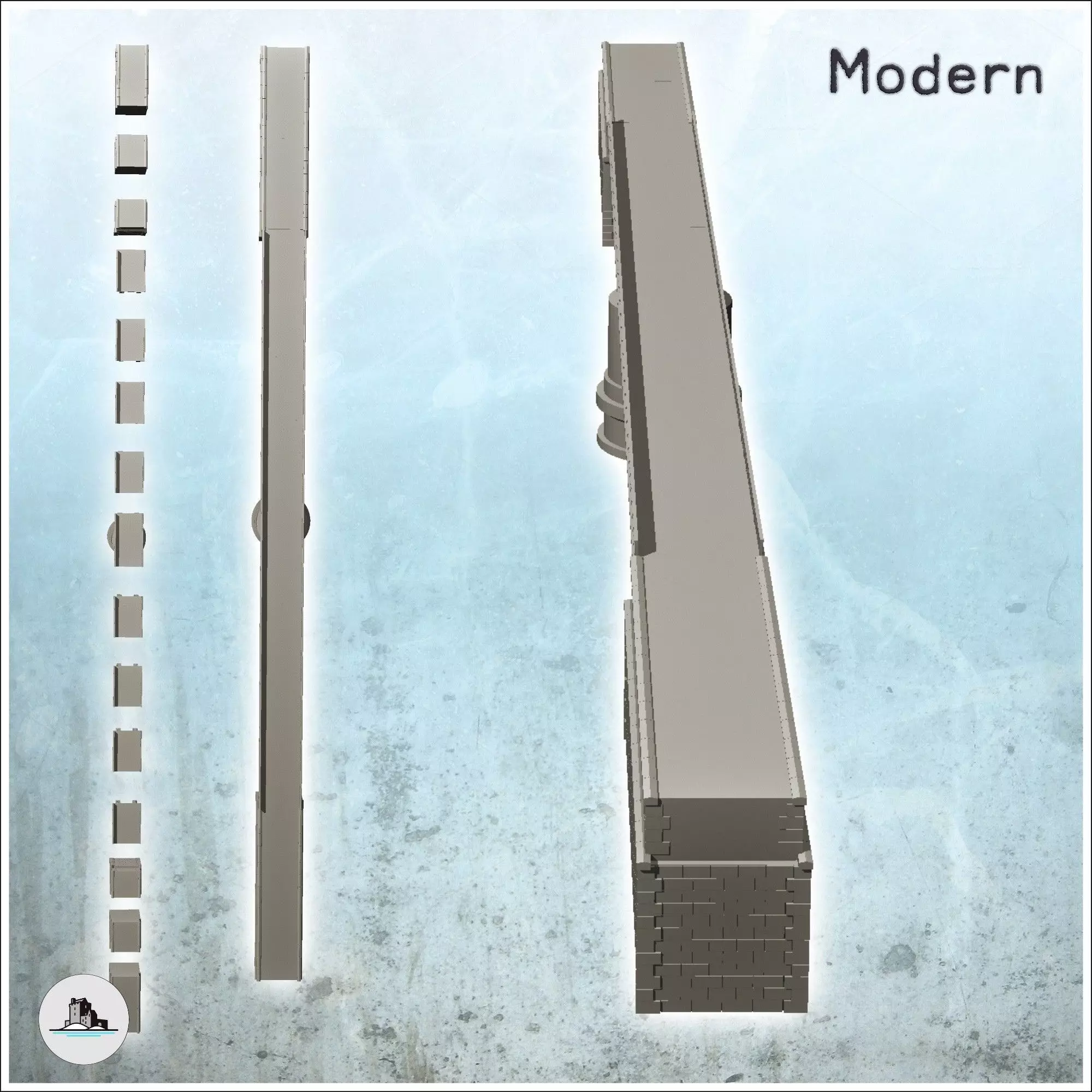 Horsa Bridge Pegasus Bridge Normandy - World War Two Second WWII 3D print model_3