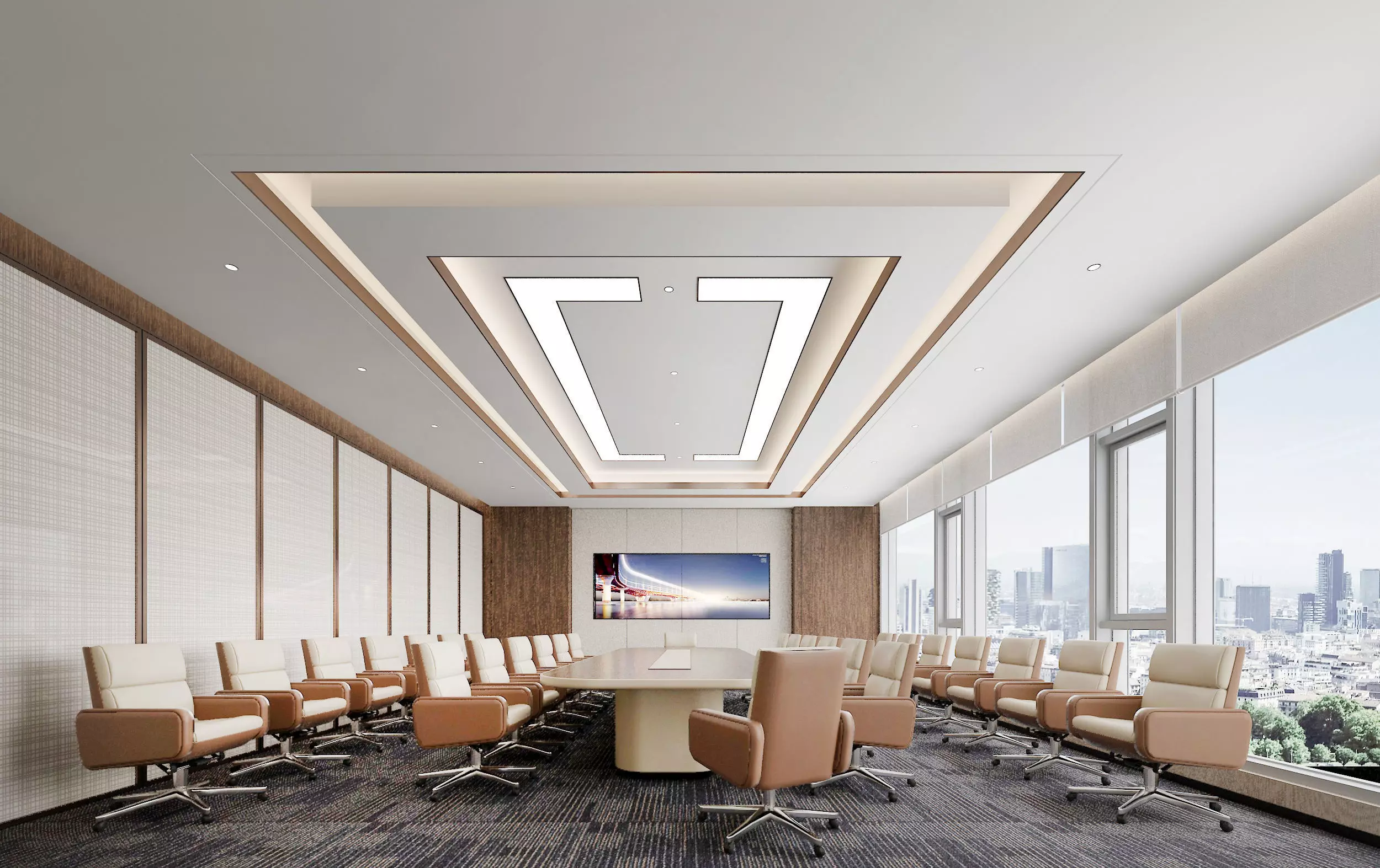 meeting room Low-poly 3D model