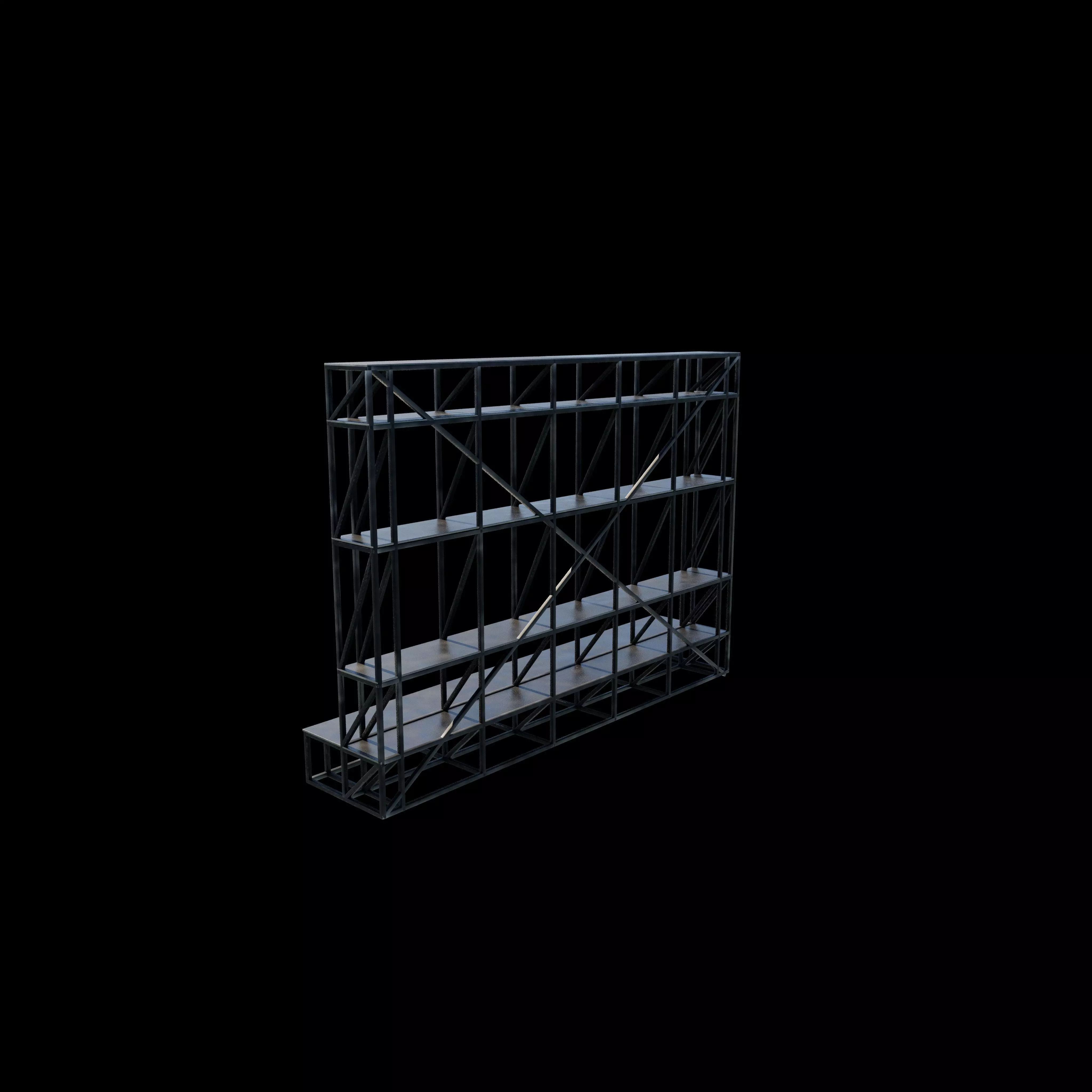 Scaffolding frame 3D model_11