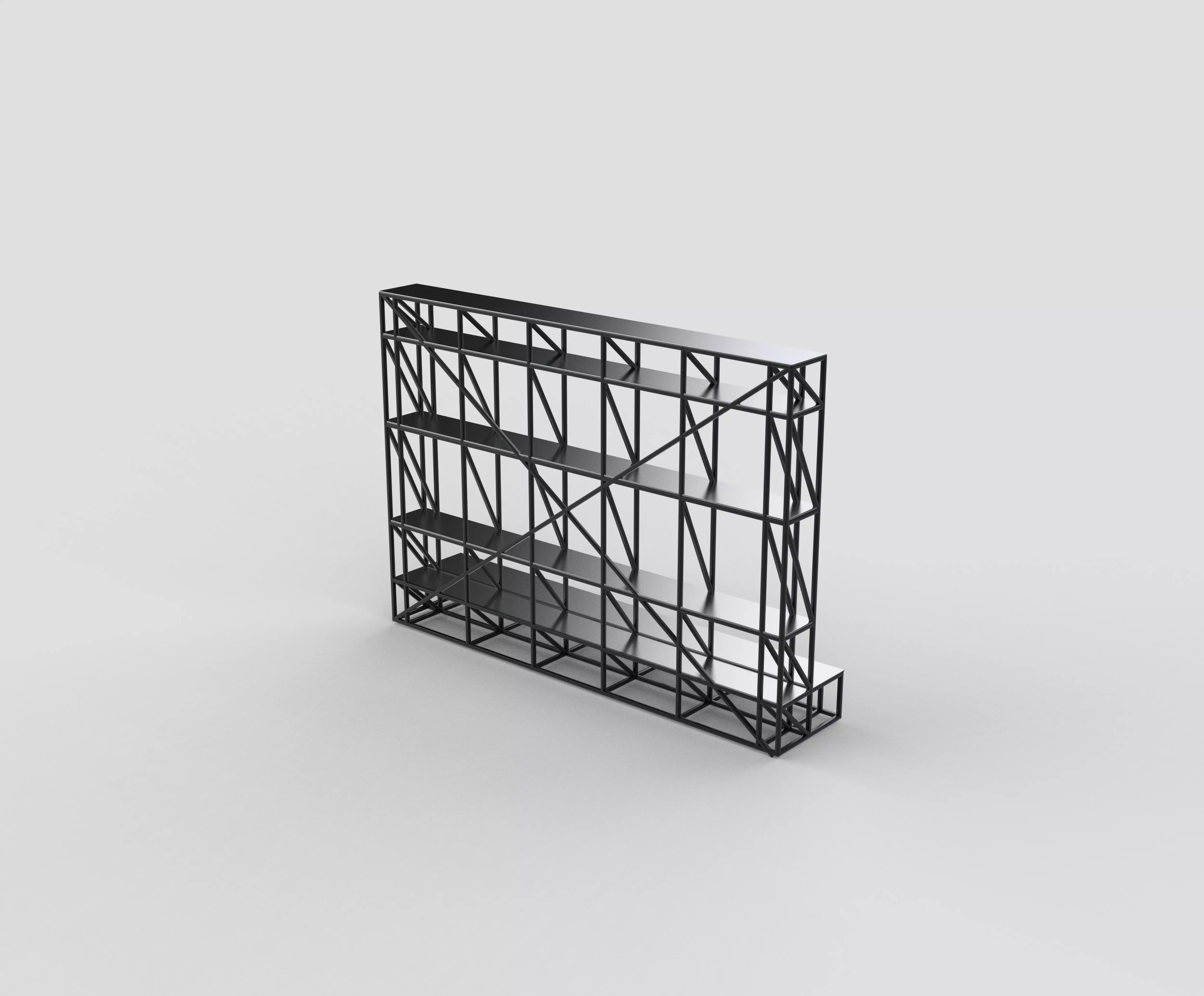 Scaffolding frame 3D model_3
