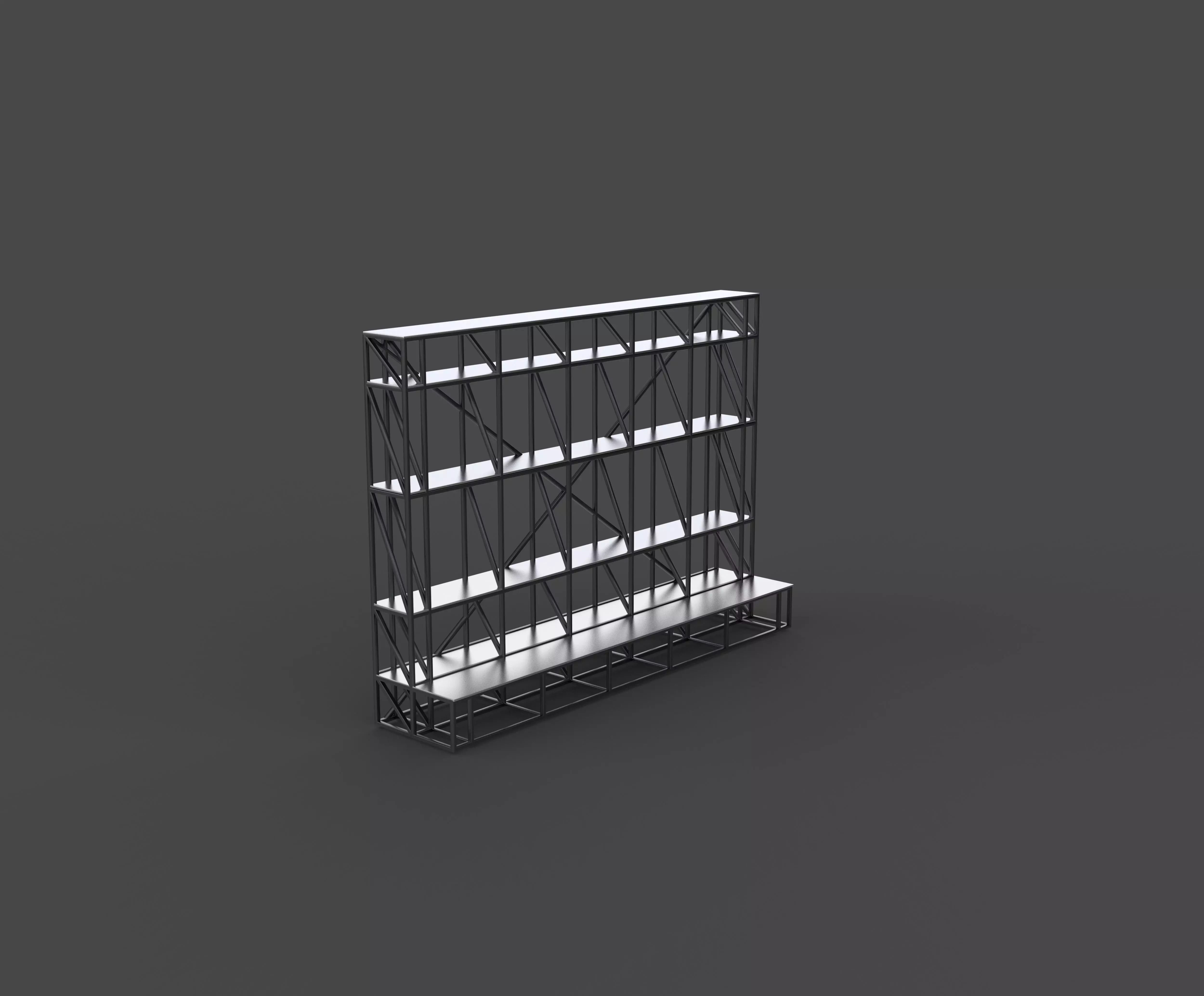 Scaffolding frame 3D model_7