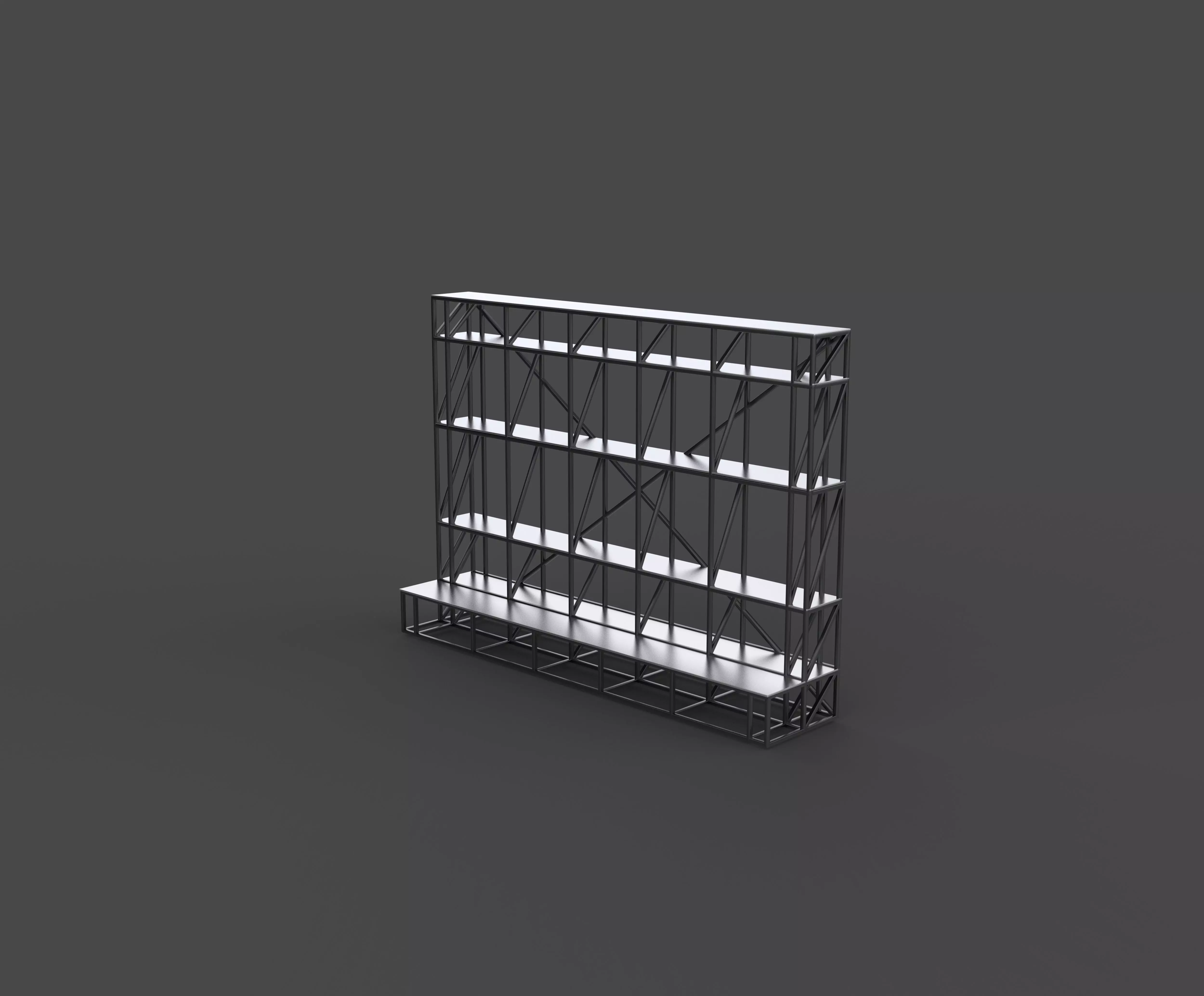Scaffolding frame 3D model_5