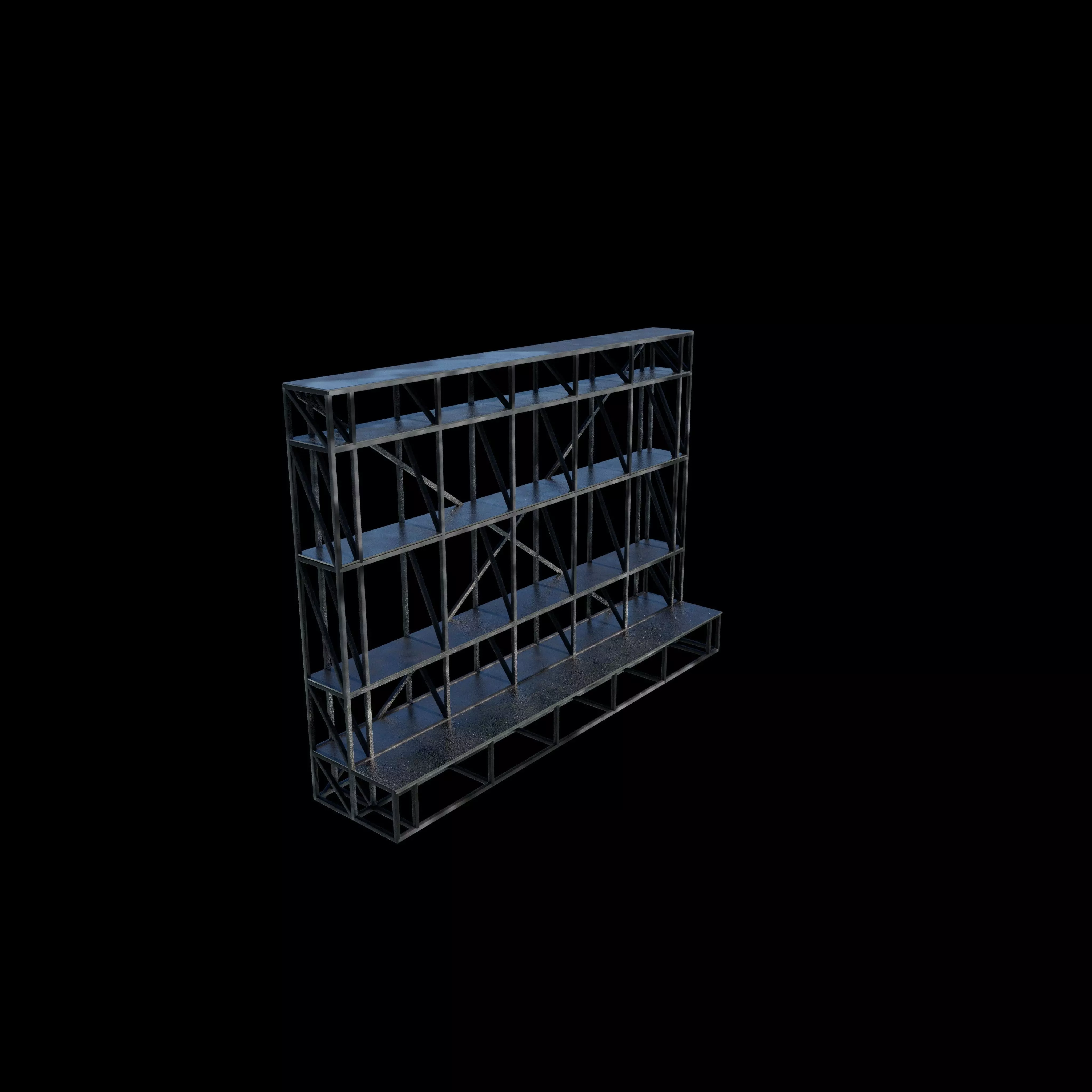 Scaffolding frame 3D model_2