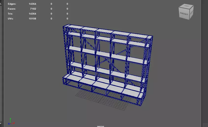 Scaffolding frame 3D model_14