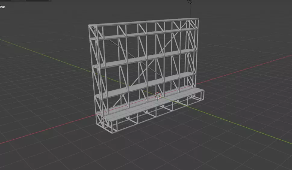 Scaffolding frame 3D model_15