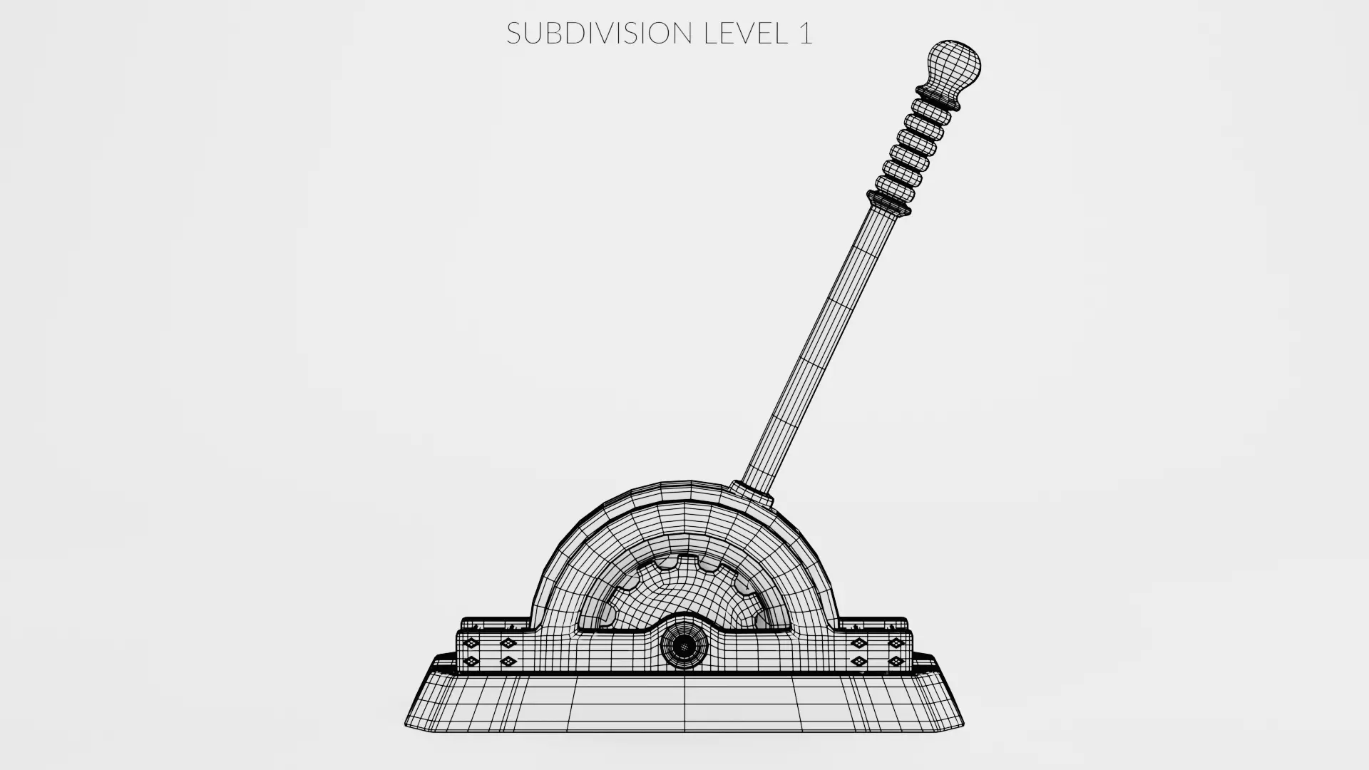 Rusty Lever - Rigged Low-poly 3D model_10