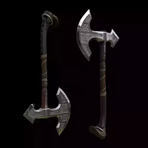Medieval Axe 3D model Medieval Axe 3D model