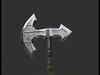 Medieval Axe 3D model_1