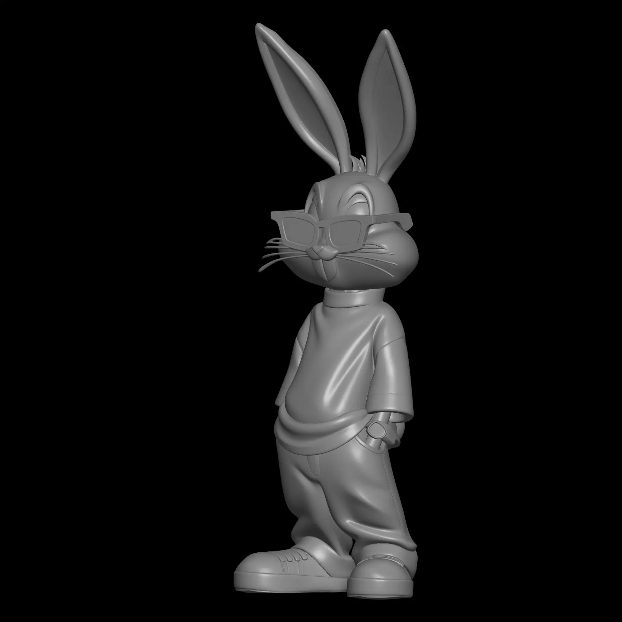 bugs bunny figure 3D print model_4