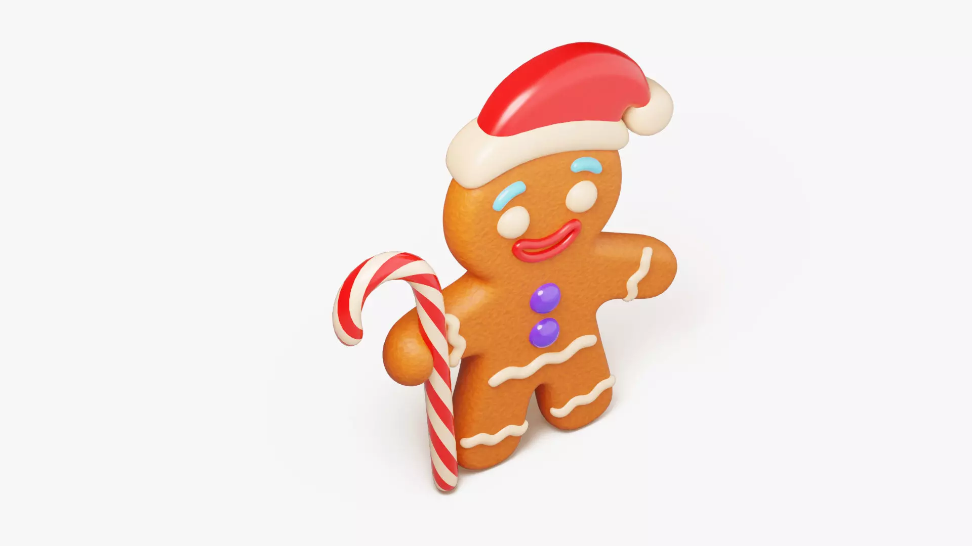 Gingerbread Man 3D model_4
