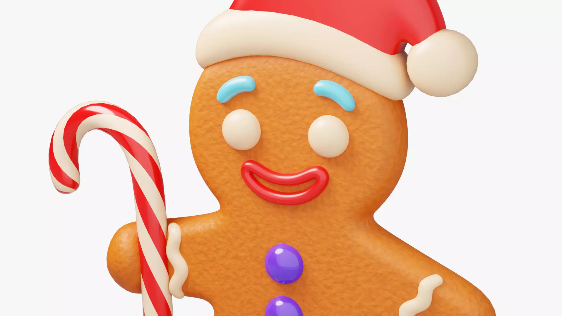 Gingerbread Man 3D model_6