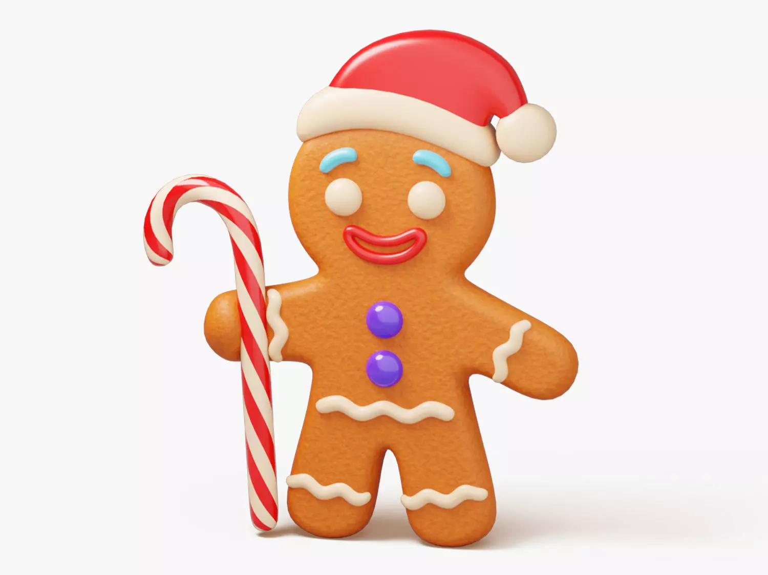 Gingerbread Man 3D model_0
