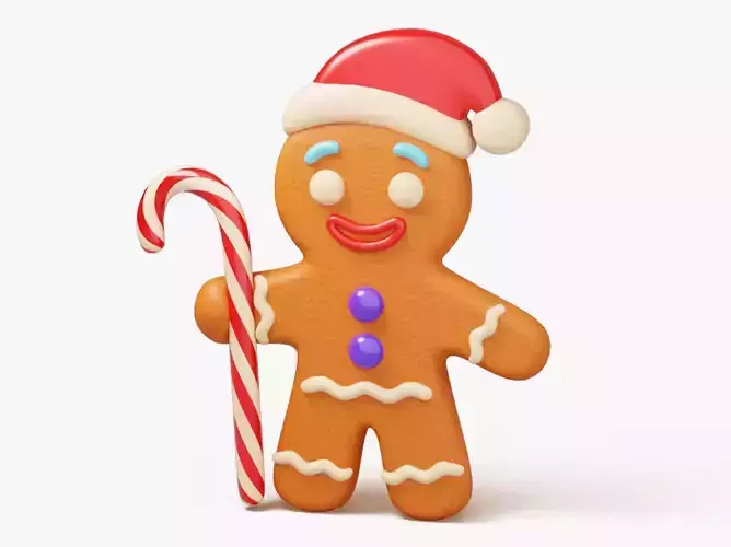 Gingerbread Man 3D model