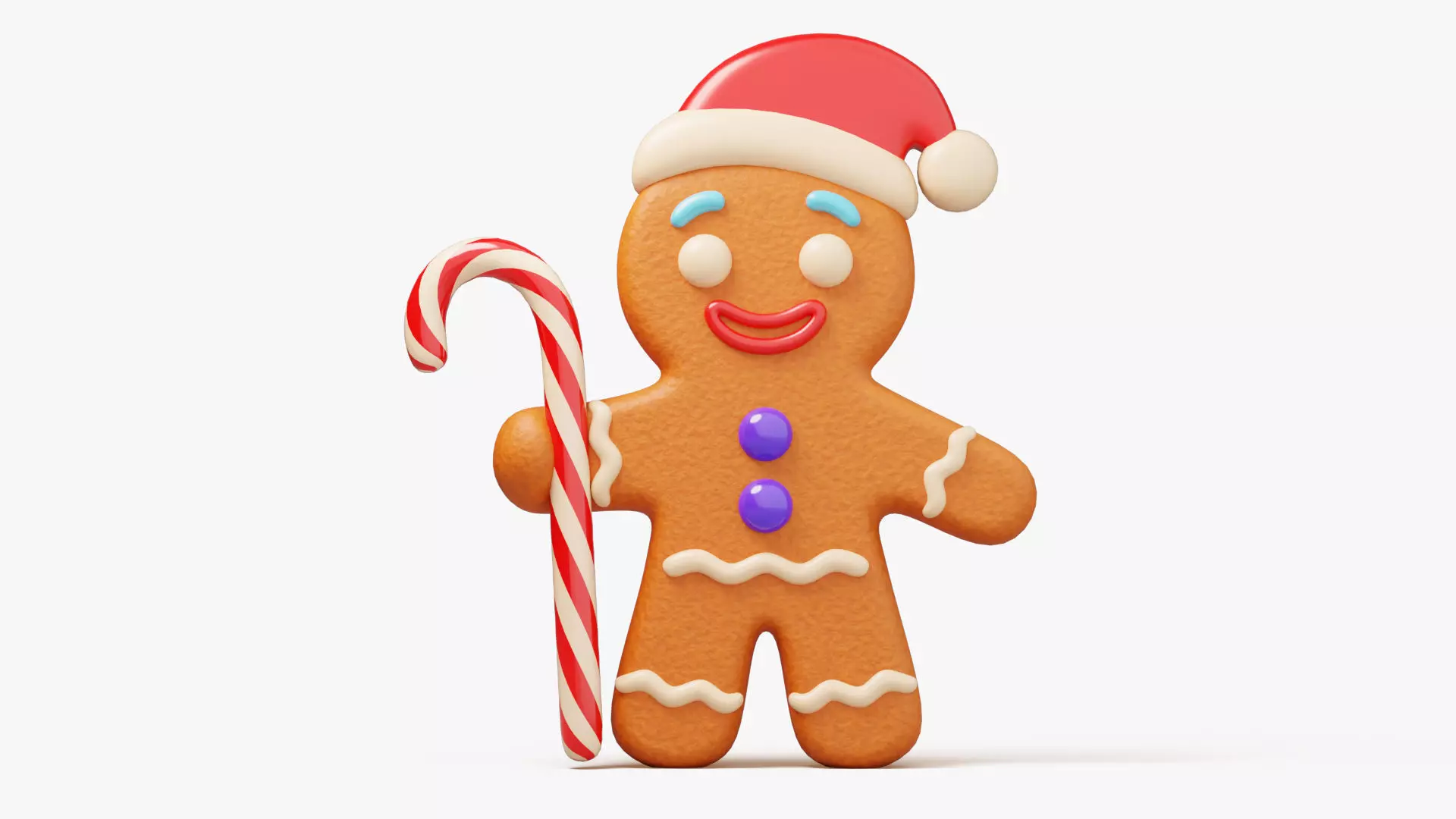 Gingerbread Man 3D model_3